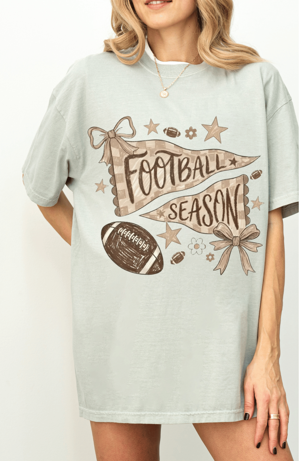 Football Season Vintage Graphic Tee | Game Day Football T-Shirt