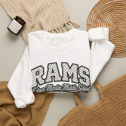 Rams Edgar Martin Middle School Crewneck Sweatshirt — School Spirit Pullover