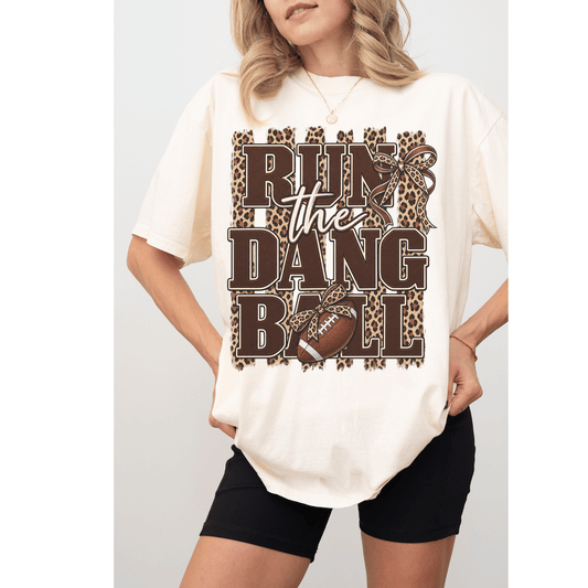 Run the Dang Ball Oversized Graphic Tee