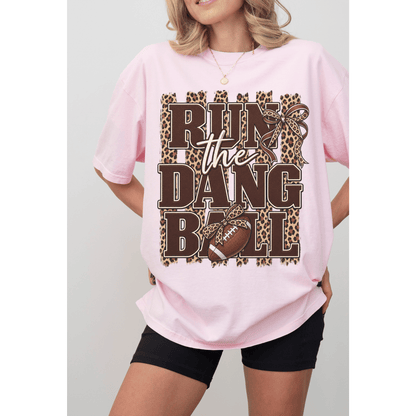 Run the Dang Ball Oversized Graphic Tee
