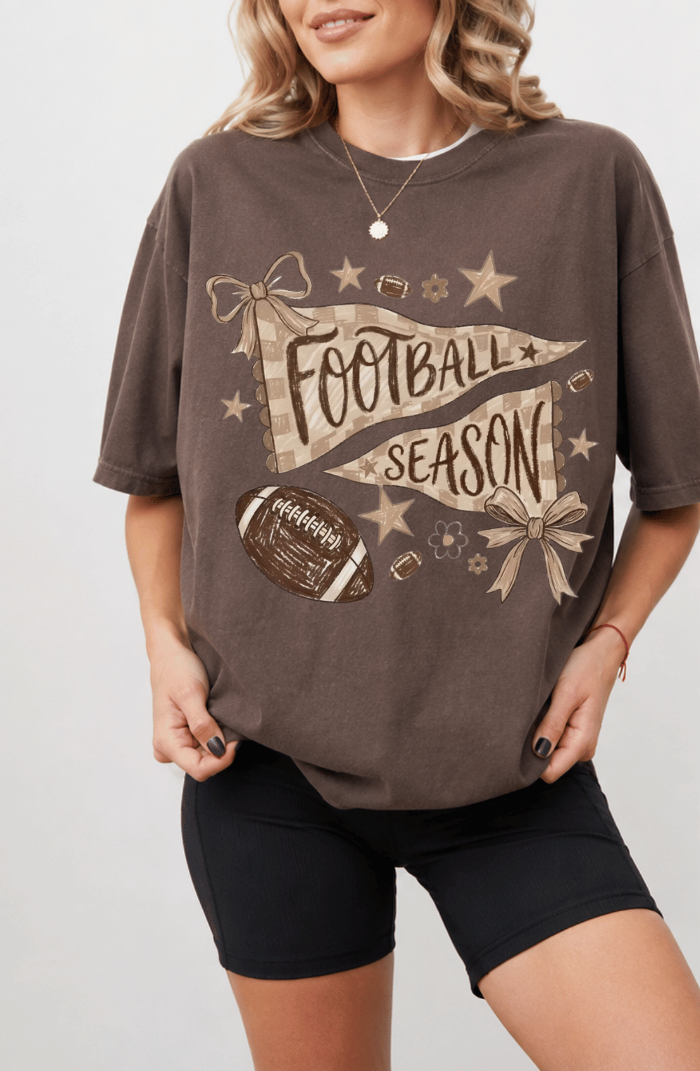 Football Season Vintage Graphic Tee | Game Day Football T-Shirt