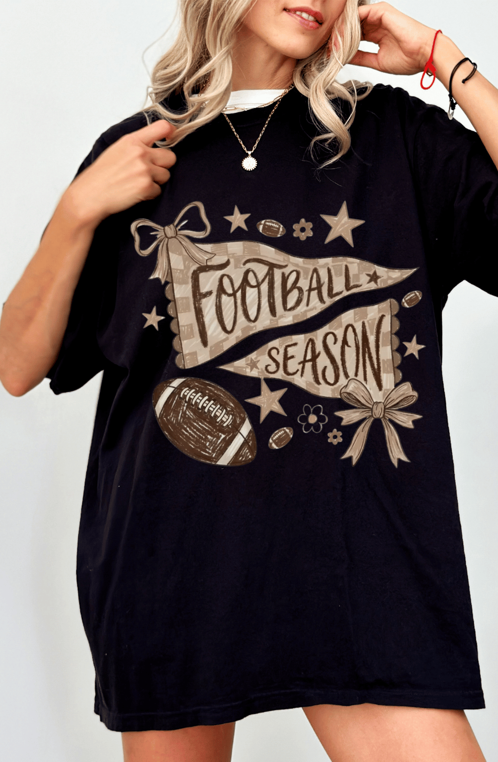 Football Season Vintage Graphic Tee | Game Day Football T-Shirt
