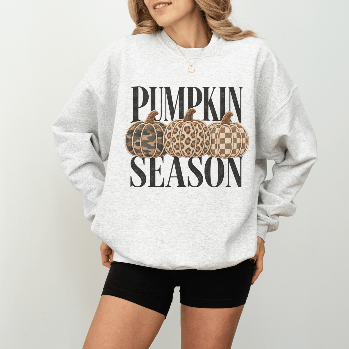Pumpkin Season Fall Crewneck Sweatshirt