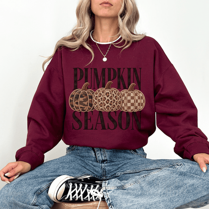 Pumpkin Season Fall Crewneck Sweatshirt