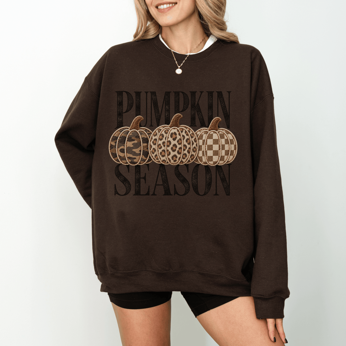 Pumpkin Season Fall Crewneck Sweatshirt