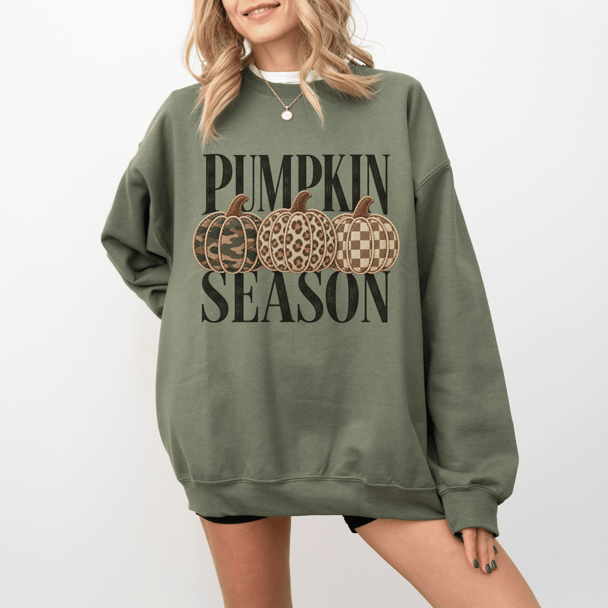 Pumpkin Season Fall Crewneck Sweatshirt