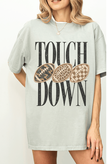 Touchdown Football Graphic Garment-Dyed Tee
