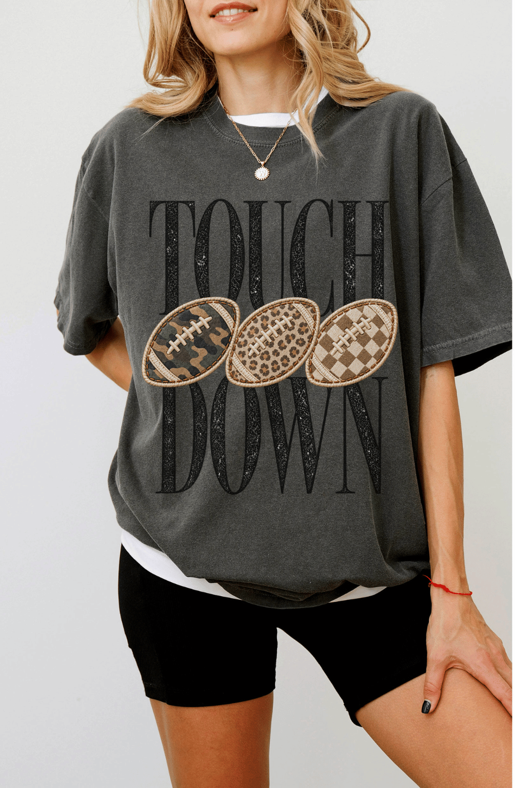 Touchdown Football Graphic Garment-Dyed Tee