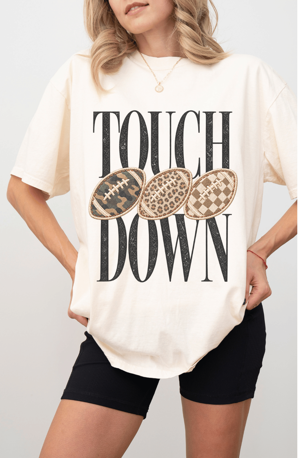Touchdown Football Graphic Garment-Dyed Tee