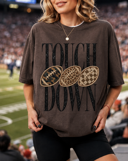 Touchdown Football Graphic Garment-Dyed Tee