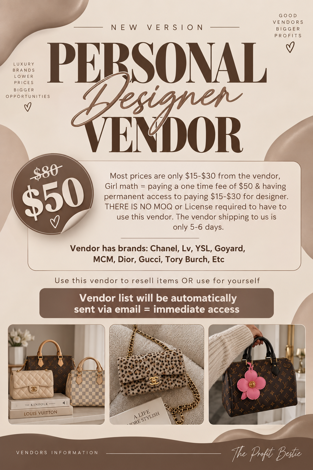 NEW DESIGNER VENDOR